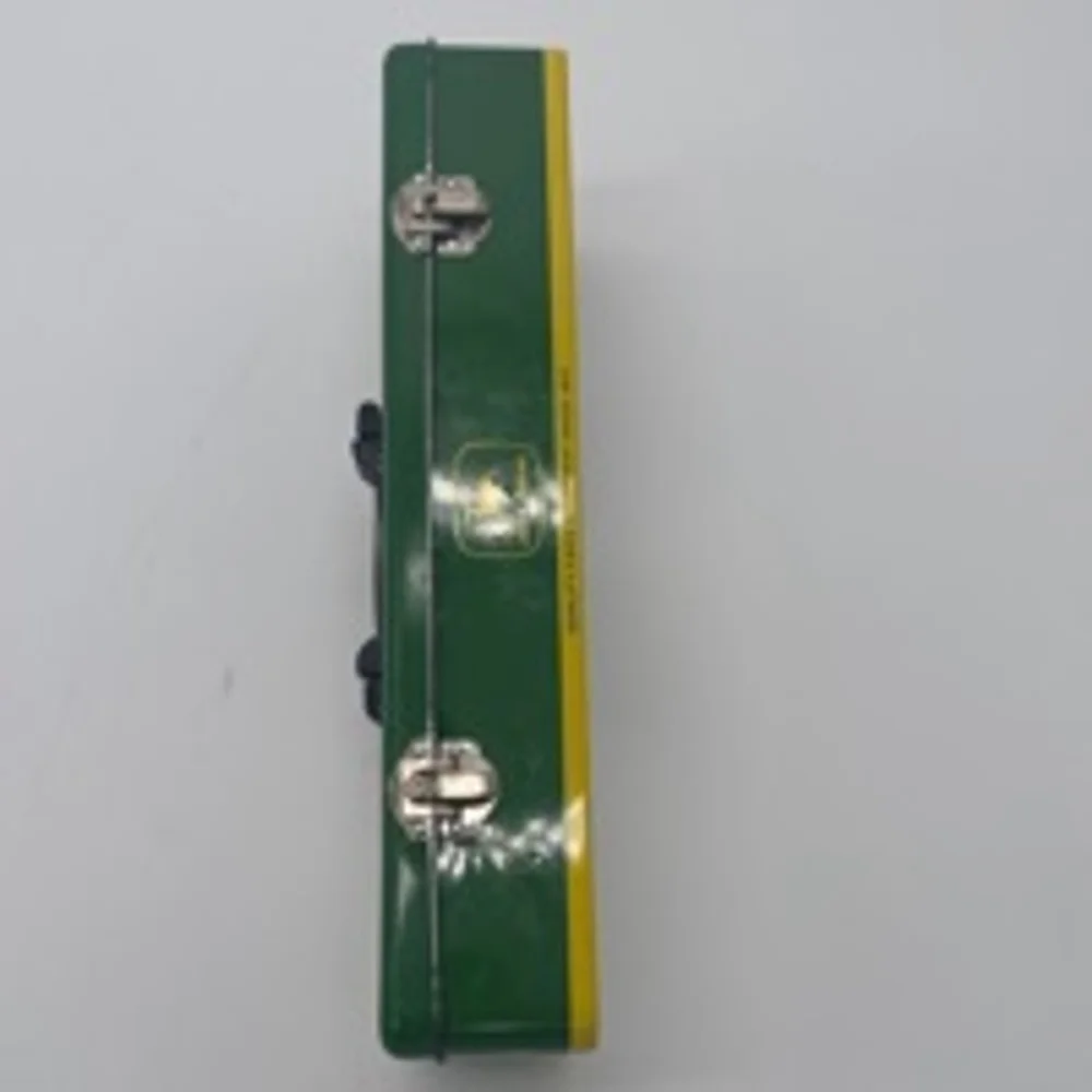 John Deere VINTAGE 2005 Toolbox Pencil Case Green Metal Tractor Theme